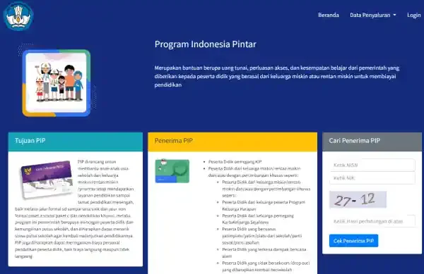 pip.dikdasmen.go.id 2025 cek data siswa
