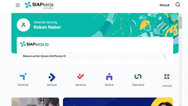 siapkerja. kemnaker.go.id login